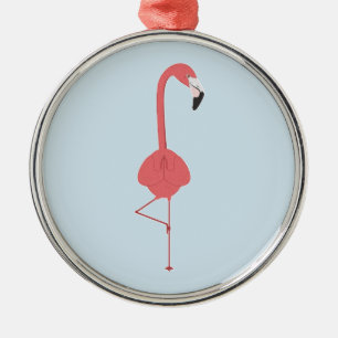 ORNEMENT EN MÉTAL YOGA FLAMANT ROSE