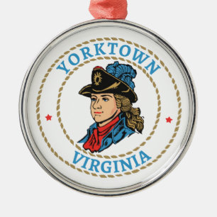 Ornement En Métal Yorktown Virginia Colonial