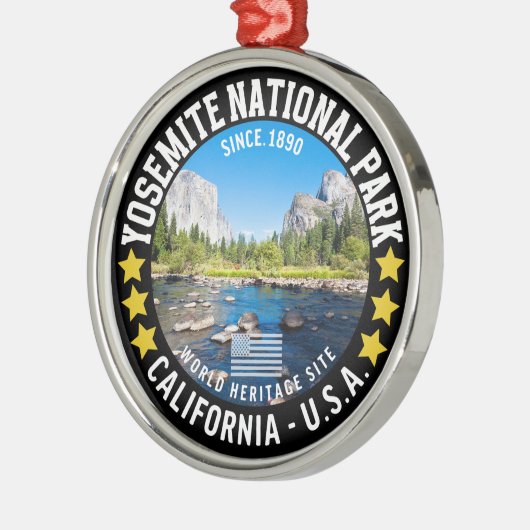 Ornement En Métal Yosemite National Park Photo Landscape (Gauche)