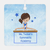 Ornement En Métal Young Gymnast Academy Classe Texte Personnalisé (Recto)