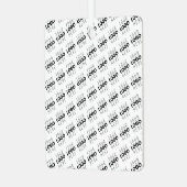 Ornement En Métal Your Logo Simple Repeating Diagonal Pattern (Avant gauche)