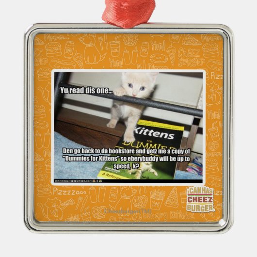 Ornement En Métal Yu DIS rouge un. (Devant)