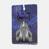 Ornement En Métal Zodiac Virgo "Je suis trop occupé à trop réfléchir (Avant gauche)