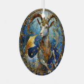 Ornement En Métal Zodiaque - Capricorne Chèvre de mer (Avant droite)