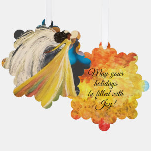 Ornement en papier d'ange de nuit
