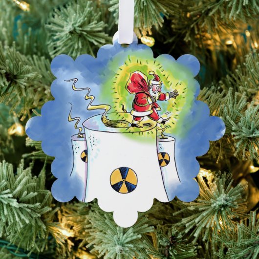 Ornement en papier flocon de neige Père Noël irrad (Insitu (Arbre))
