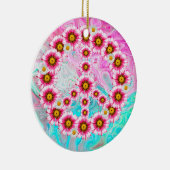 Ornement en porcelaine de fleurs de paix (Droite)