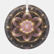 輝くピンクの華