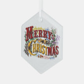 Ornement En Verre 1876 Joyeux Noël (Avant gauche)
