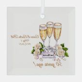 Ornement En Verre 50e anniversaire du Mariage d'or (Verso)