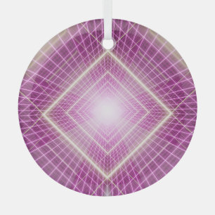 Ornement En Verre 80s Rétro : Arrière - plan 3D Sci-Fi.