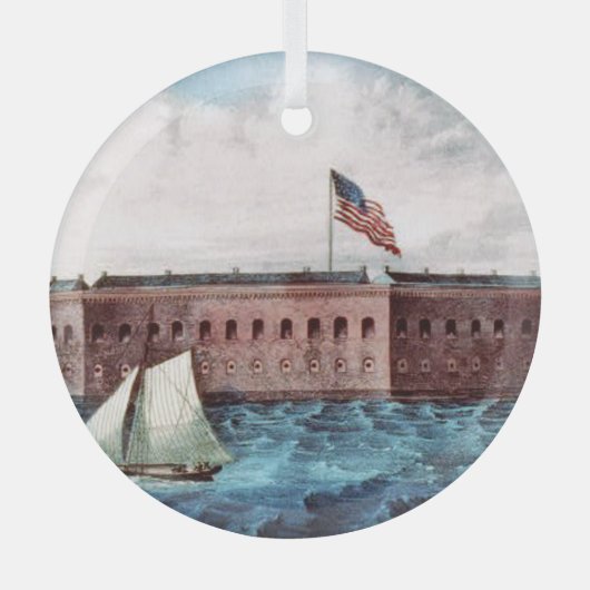 Ornement En Verre ABH Fort Sumter (Recto)