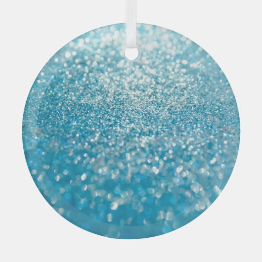 Ornement En Verre Abstrait bleu, arrière - plan artistique. (Recto)