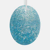 Ornement En Verre Abstrait bleu, arrière - plan artistique. (Avant droite)