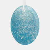 Ornement En Verre Abstrait bleu, arrière - plan artistique. (Avant gauche)