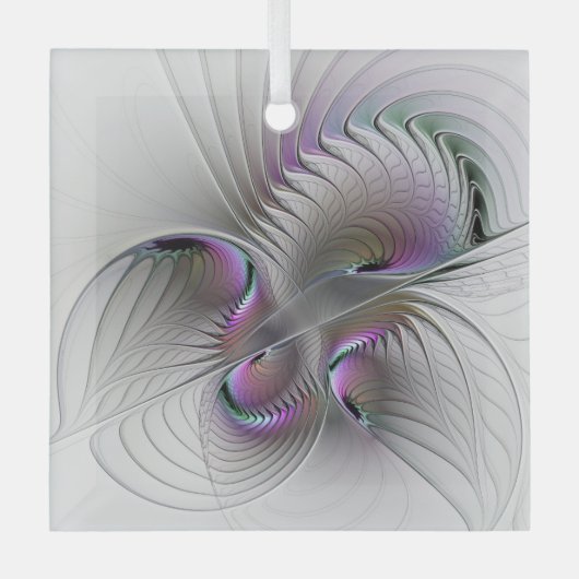 Ornement En Verre Abstrait moderne Shy Imaginaire Figure Fractal Art (Recto)