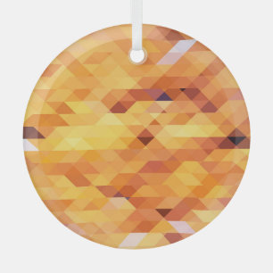 Ornement En Verre Abstraite multicolore, basse mosaïque de poly.