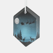 Ornement En Verre Adorable Rindeer La Nuit (Avant gauche)