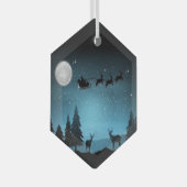 Ornement En Verre Adorable Rindeer La Nuit (Avant droite)