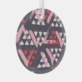 Ornement En Verre Affichage Motif Artistique à main (Avant droite)