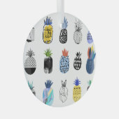 Ornement En Verre Aiguilles texturées, collection vintage. (Avant droite)