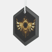 Ornement En Verre Ailes de Steampunk (Avant gauche)