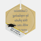 Ornement En Verre Ajouter une licence photo (Verso)