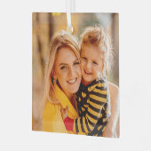 Ornement En Verre Ajouter votre propre Modèle photo (Avant gauche)