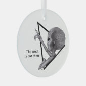 Ornement En Verre Alien gris, la vérité est là (Avant droite)