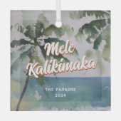 Ornement En Verre Aloha Hawaiian (Recto)