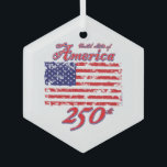 Ornement En Verre America 250<br><div class="desc">Happy Birthday America
250th Liberty Bell</div>