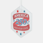 Ornement En Verre America 250 Add State 250th Anniversary Keepsake (Avant gauche)