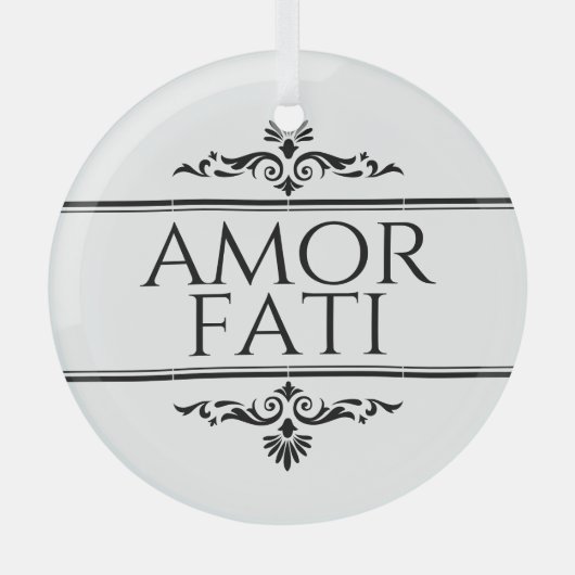 Ornement En Verre Amor Fati (Recto)