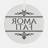 Ornement En Verre Amor Fati (Verso)