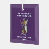 Ornement En Verre Amusant ancien UFO Annunaki Alien (Avant gauche)