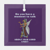 Ornement En Verre Amusant ancien UFO Annunaki Alien (Recto)