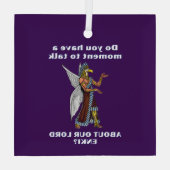 Ornement En Verre Amusant ancien UFO Annunaki Alien (Verso)