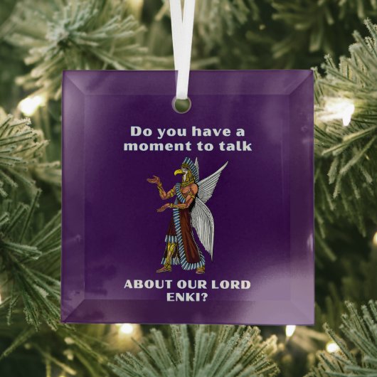 Ornement En Verre Amusant ancien UFO Annunaki Alien (Insitu)