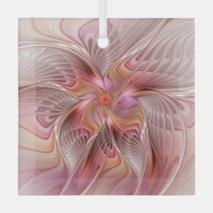 Ornement En Verre Ange Abstrait Coloré Fantaisie Art Fractal