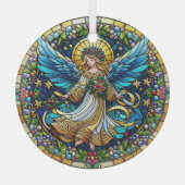 Ornement En Verre Ange de Noël en verre tendu (Recto)
