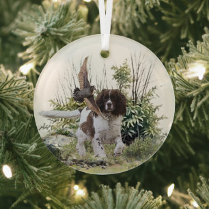 Ornement En Verre Anglais Springer Spaniel