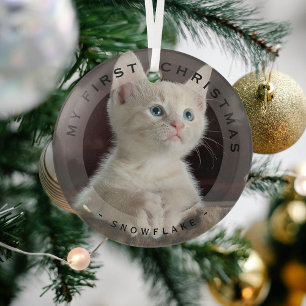 Ornement En Verre Animaux de compagnie personnalisés Mon premier ver