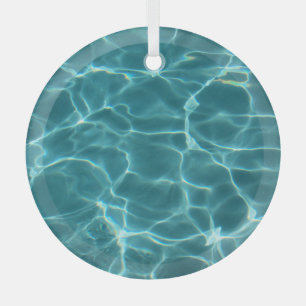 Ornement En Verre Aqua Green Pool Photo