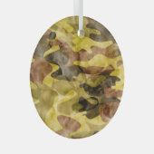 Ornement En Verre Aquarelle Abstraite : Teinture de camouflage (Avant droite)