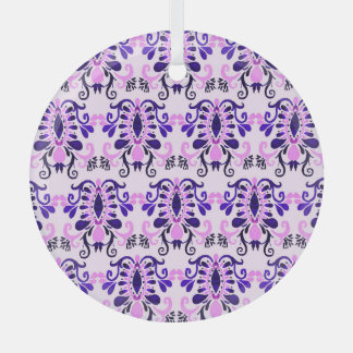 Ornement En Verre Aquarelle Ikat : Tribal Ethnic Seamless