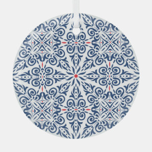 Ornement En Verre Arabe Coloré Vintage Motif sans fil