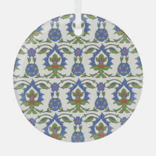 Ornement En Verre Arabe Traditionnel : Carrelage Iznik sans couture.