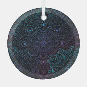 Ornement En Verre Arabesque Bliss : Magie Mandala orientale