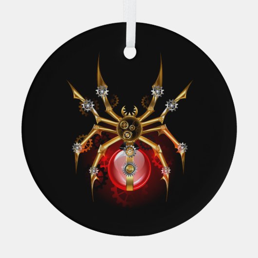 Ornement En Verre Araignée en vapeur noire (Verso)