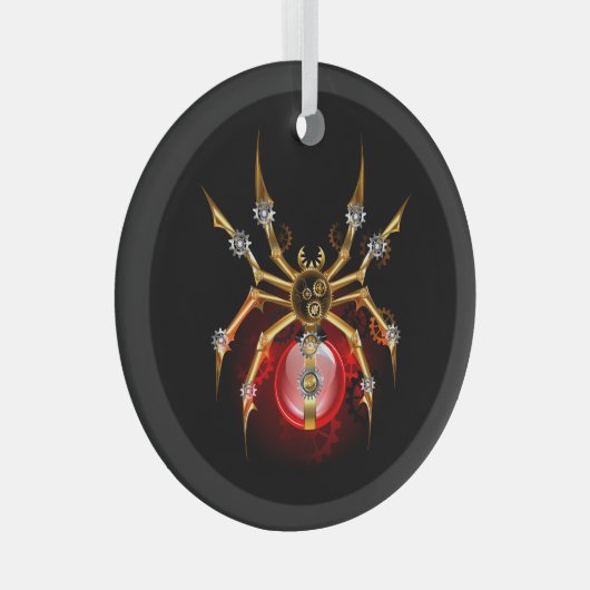 Ornement En Verre Araignée en vapeur noire (Avant droite)